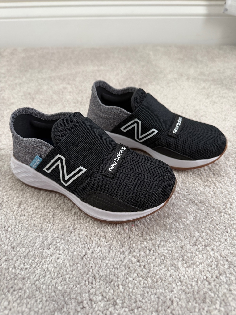 New Balance Kids' Black Slip-On Athletic Shoes